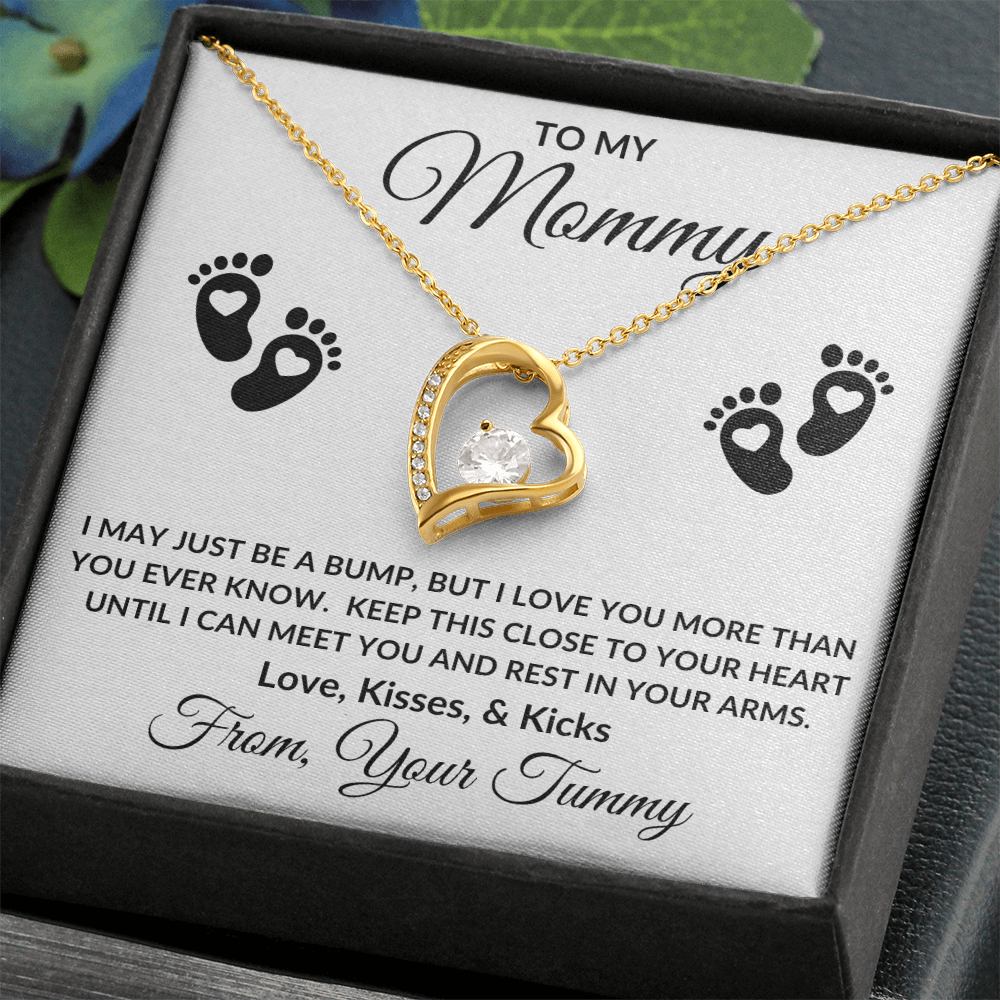 Gift For Mommy to Be | Forever Love Necklace - Little Feet