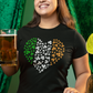 Multi-Colored Clover Heart Short Sleeve T-Shirt