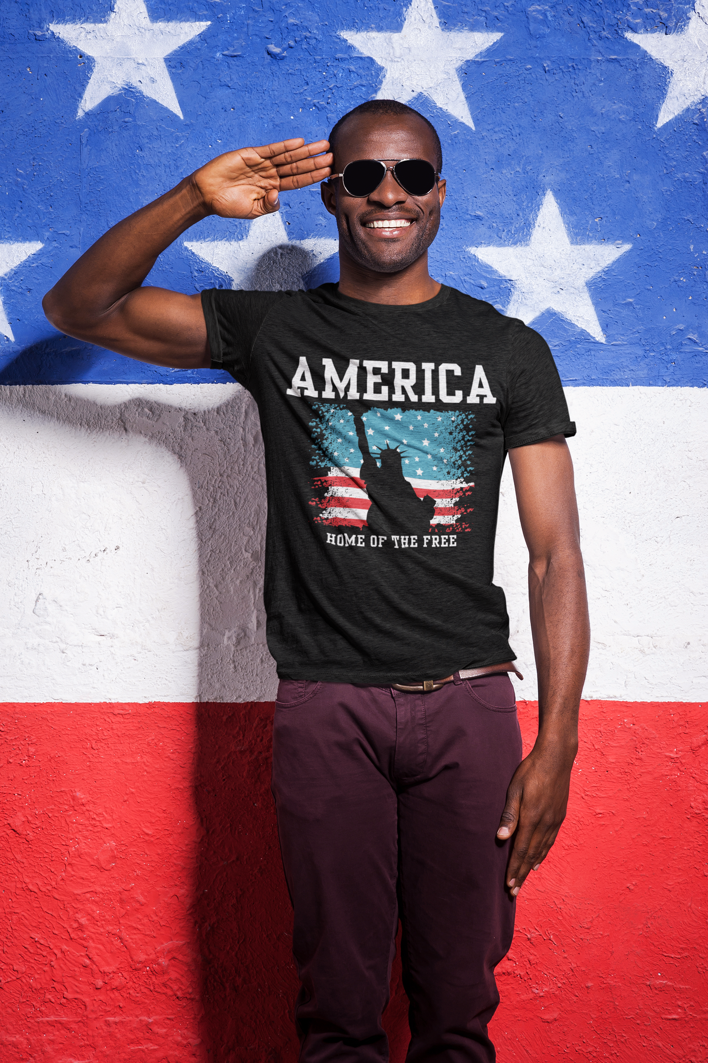 American Home Of The Free Liberty T-Shirt