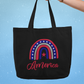 America Rainbow Jumbo Tote Bag
