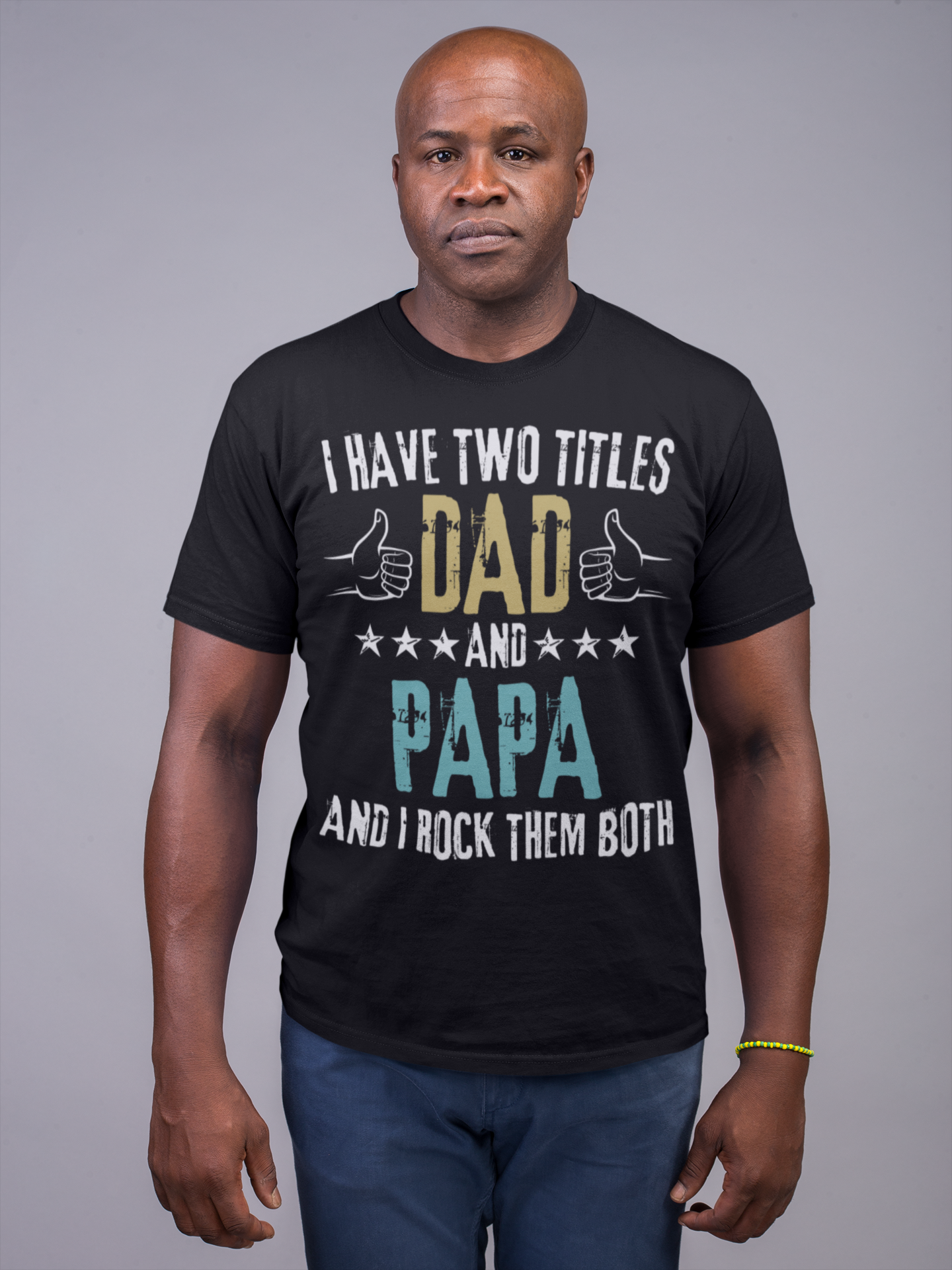 Dad & Papa I Rock Them Both T-Shirt