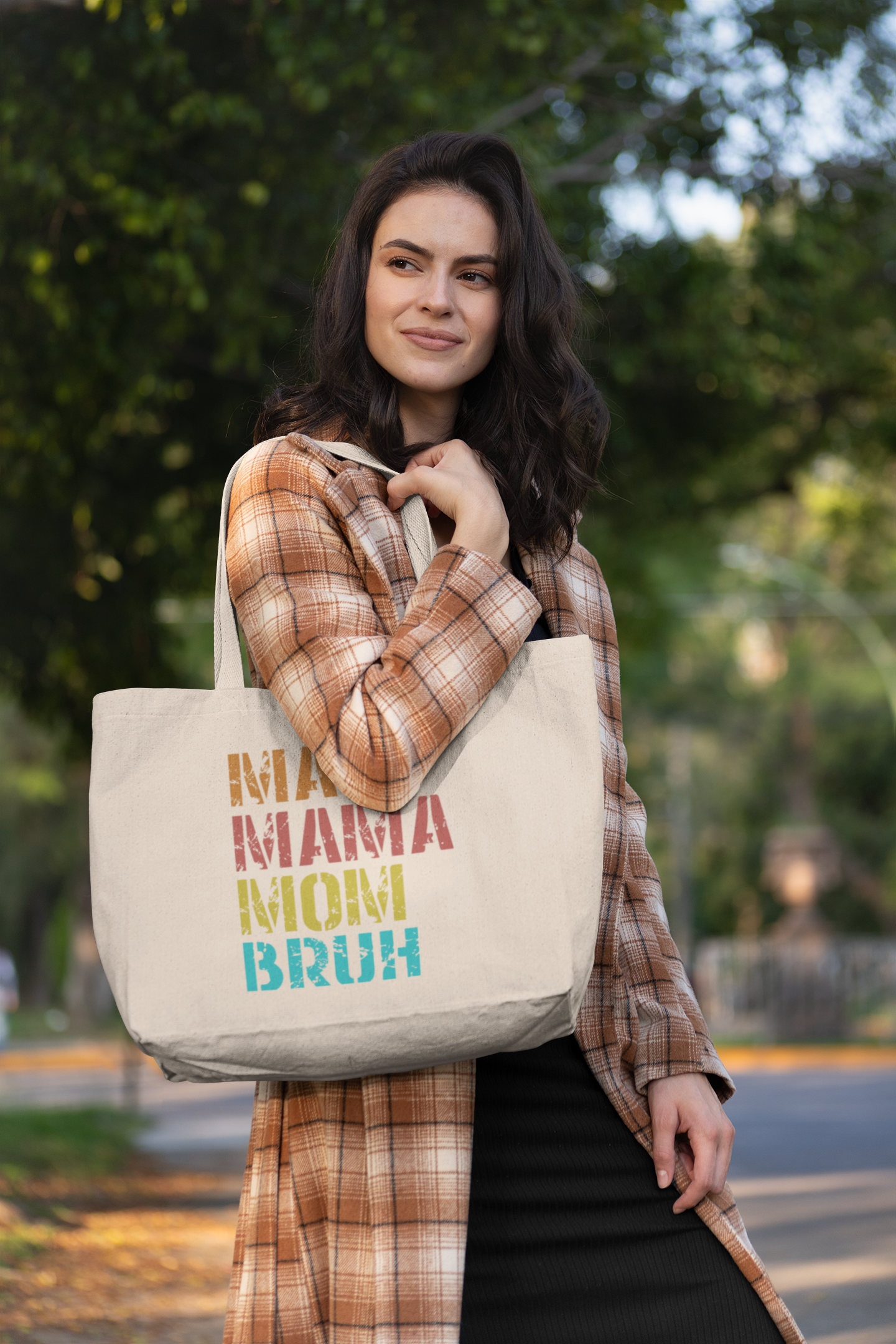 Gift For Mom | MA MAMA MOM BRUH Jumbo Tote Bag