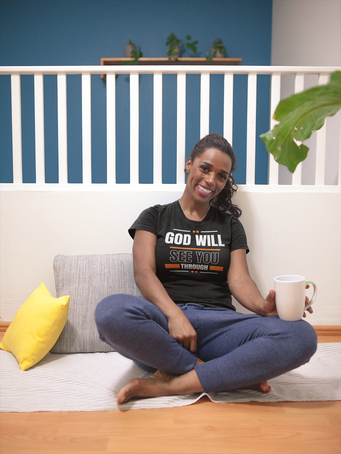 God Will See You Through T-Shirt - Orange