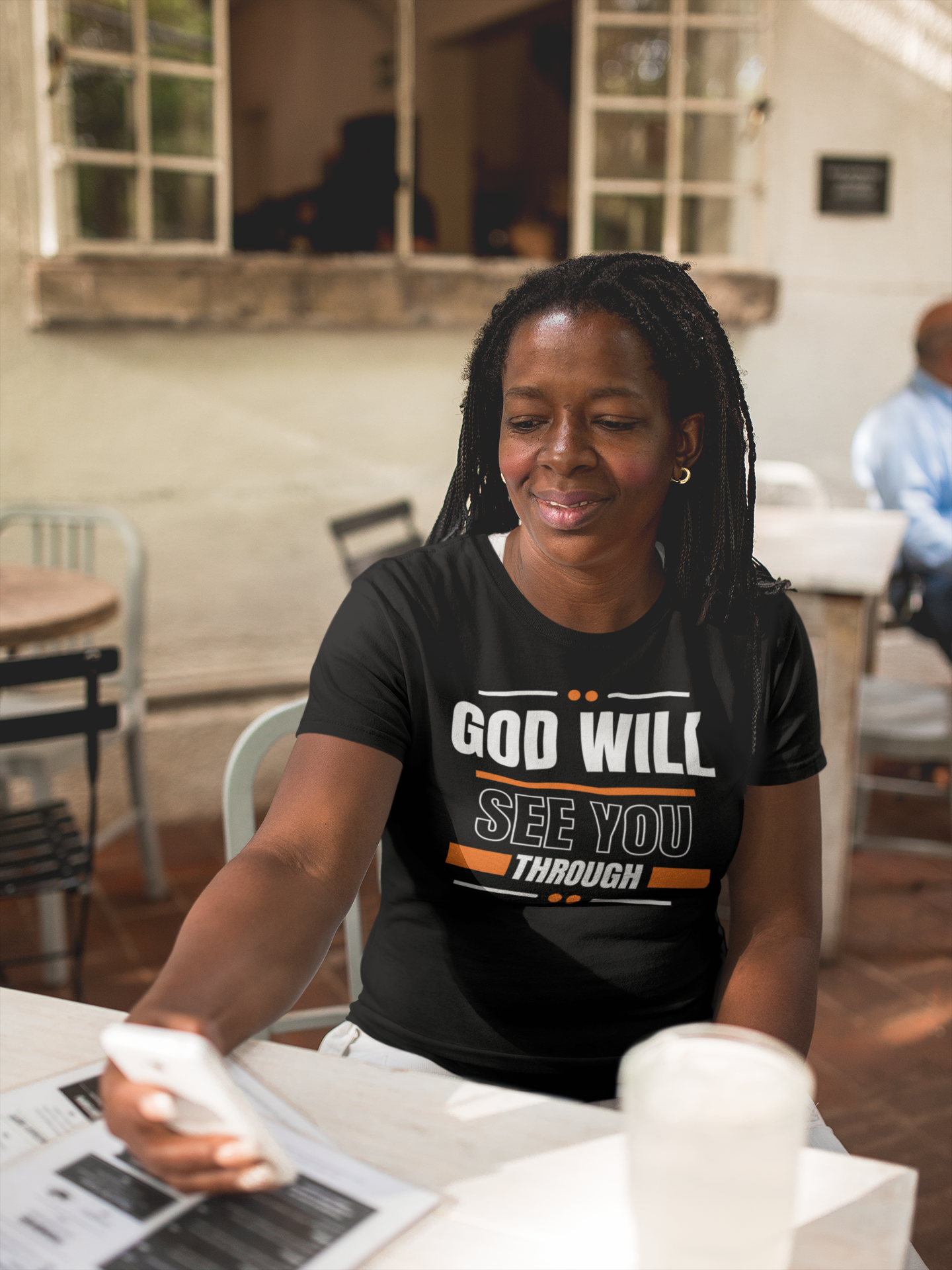 God Will See You Through T-Shirt - Orange