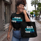 God Will See You Through Jumbo Tote - Blue