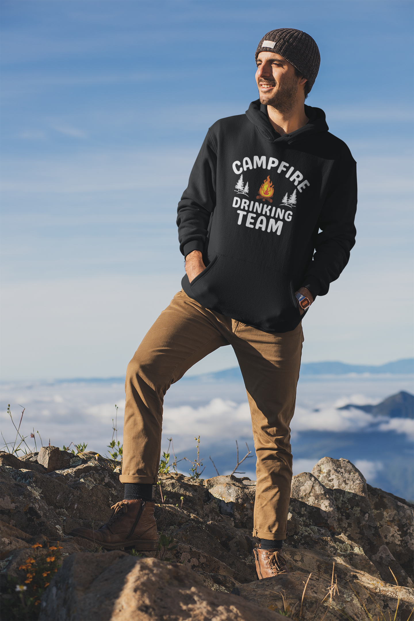 Campfire Drinking Team Hooded Sweatshirt