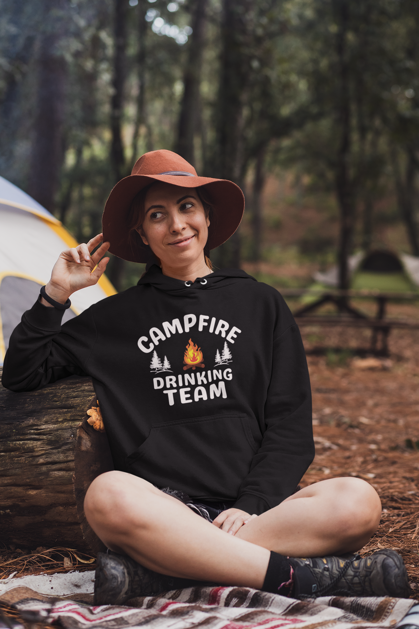 Campfire Drinking Team Hooded Sweatshirt