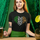 Multi-Colored Clover Heart Short Sleeve T-Shirt