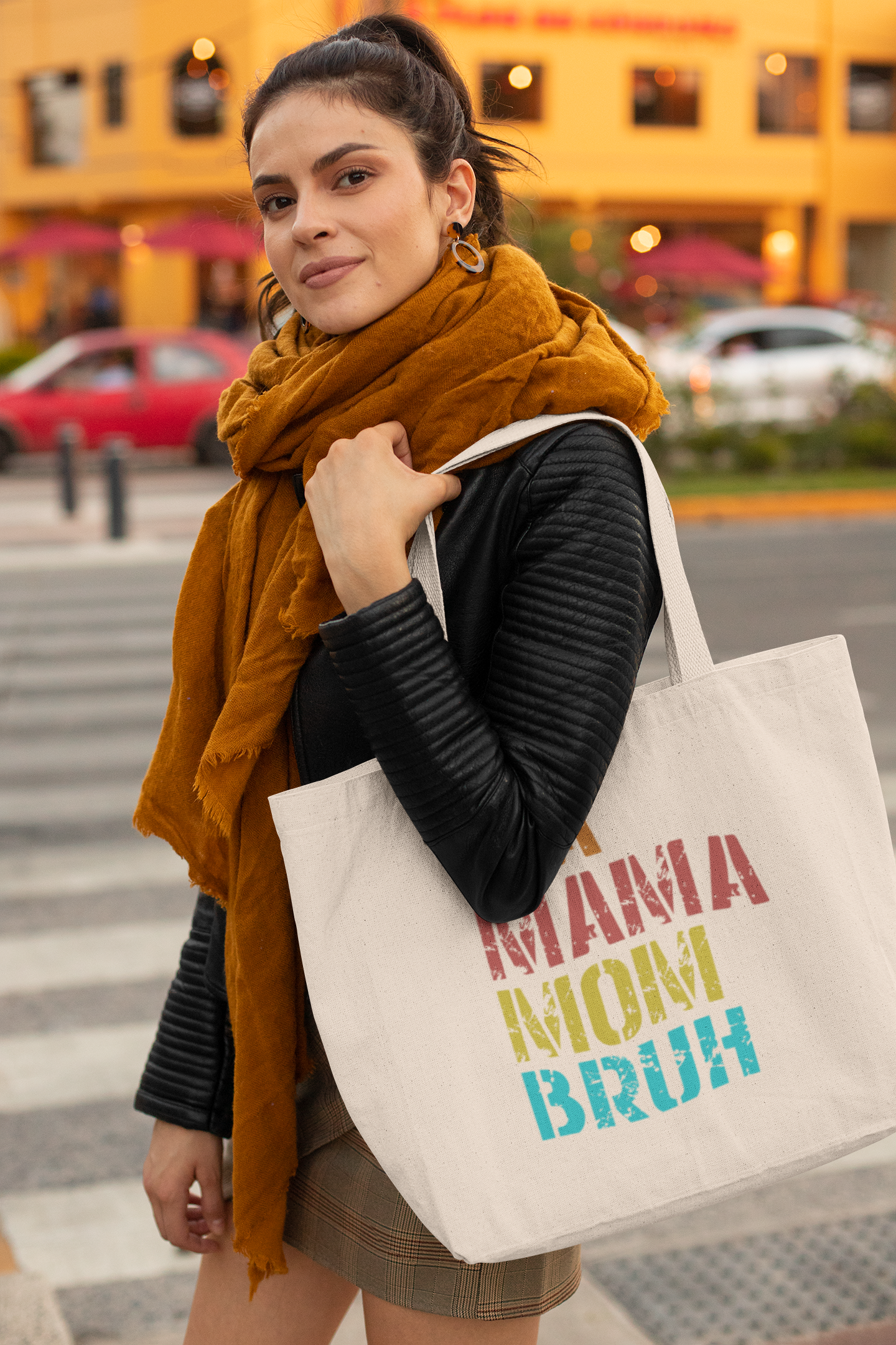 Gift For Mom | MA MAMA MOM BRUH Jumbo Tote Bag