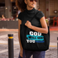 God Will See You Through Jumbo Tote - Blue