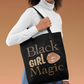 Black Girl Magic Brown Canvas Tote Bag