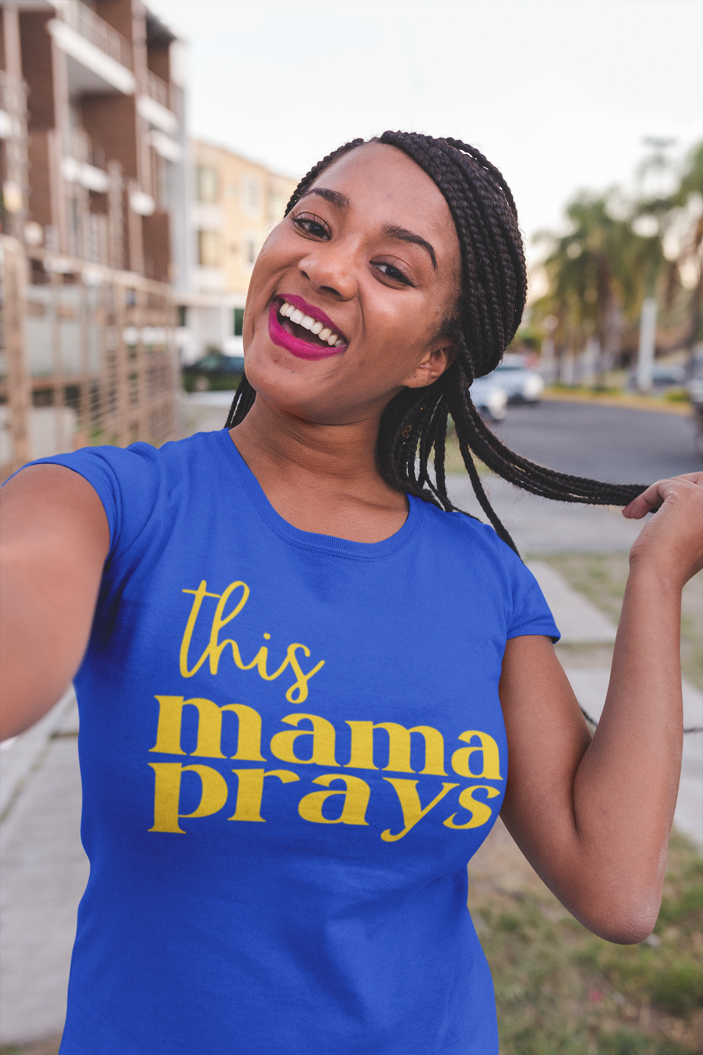 Gift For Mom | This Mama Prays Shirt