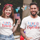 His Hers 4th of July Fireworks Couples T-Shirt