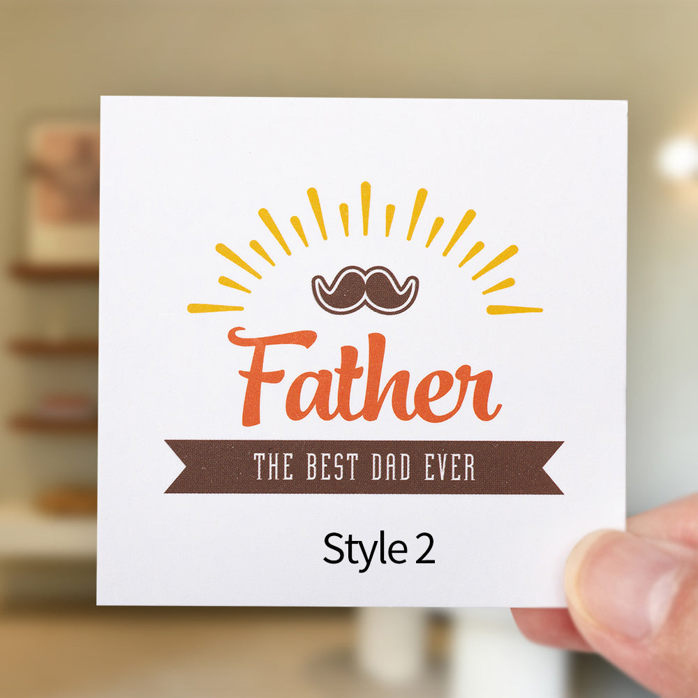 Gift For Dad | Custom Family Keychain Daddy Keychain Gift for Family Gift Cards Set