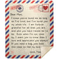 Gift For Mom | Loved You My Whole Life Personalized Mom Letter Throw Blanket 50x60