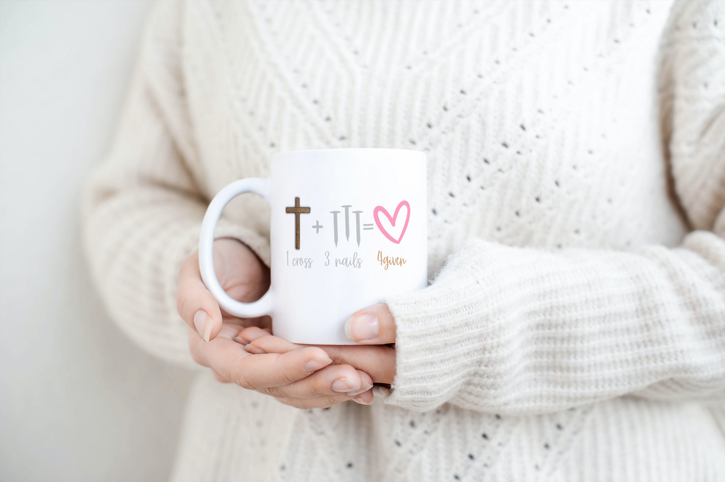 1 Cross + 3 Nails = 4Givens Mug | Faith Mug | Pastor Gift | First Lady Gift