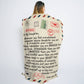To My Daughter | Letter Postcard Throw Blanket 50x60 | From Mom