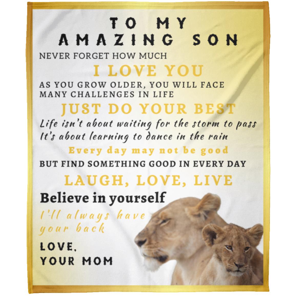 Lioness & Cub Blanket for son