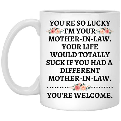 Daughter-In-Law You're So Lucky Mug