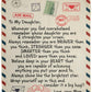 To My Daughter | Letter Postcard Throw Blanket 50x60 | From Mom