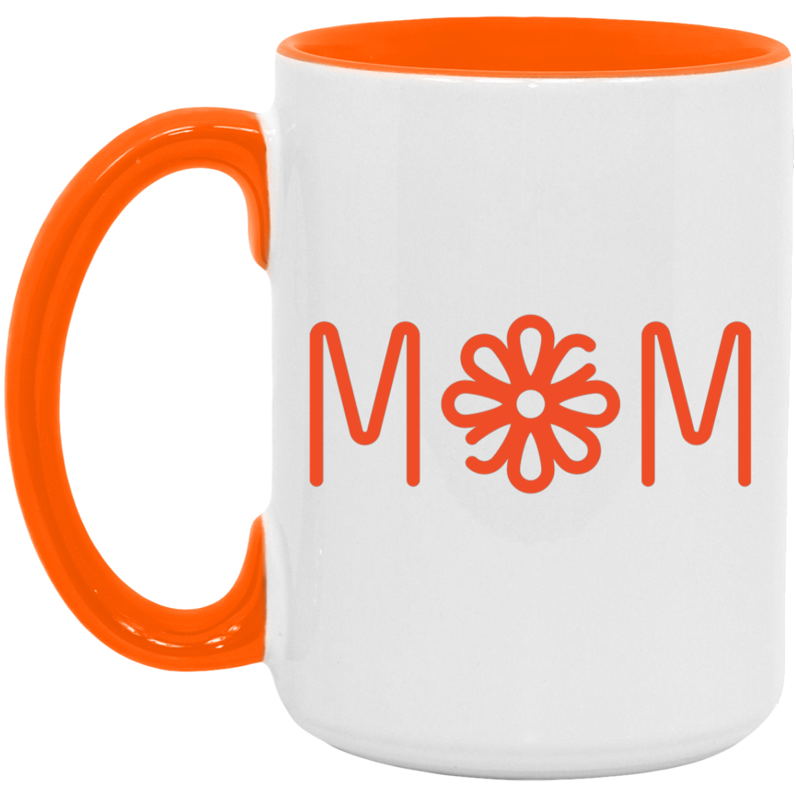 Orange Flower Mom Mug