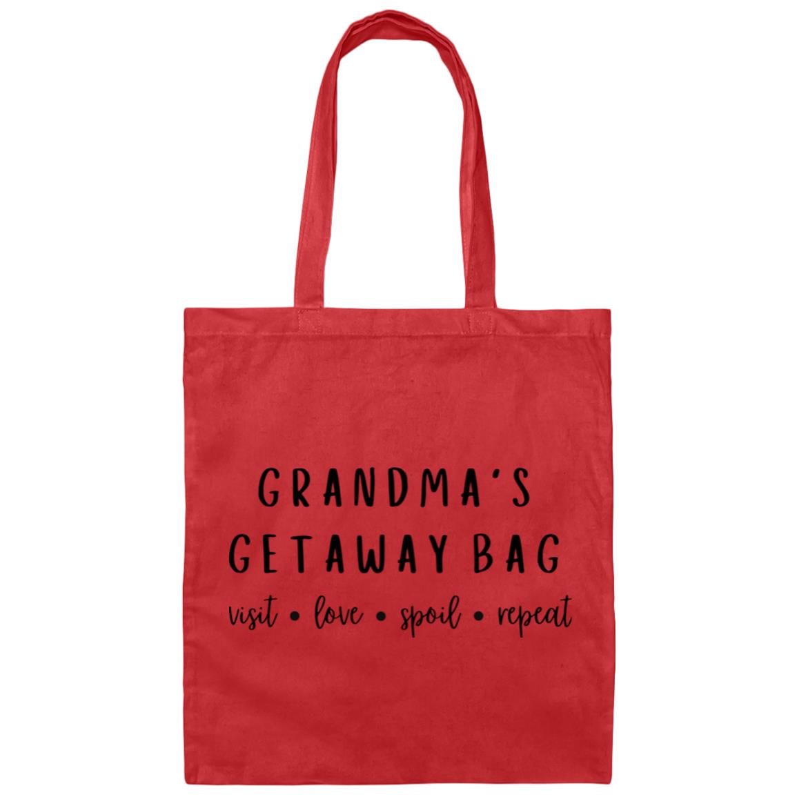 Grandma's Getaway Bag Canvas Tote Bag