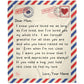 Gift For Mom | Loved You My Whole Life Personalized Mom Letter Throw Blanket 50x60