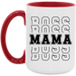 Gift For Mom | Boss Mama Accent Colored Mug 15 oz.