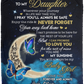 To My Daughter | To The Moon Throw Blanket 50x60  | From Mom