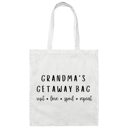 Grandma's Getaway Bag Canvas Tote Bag