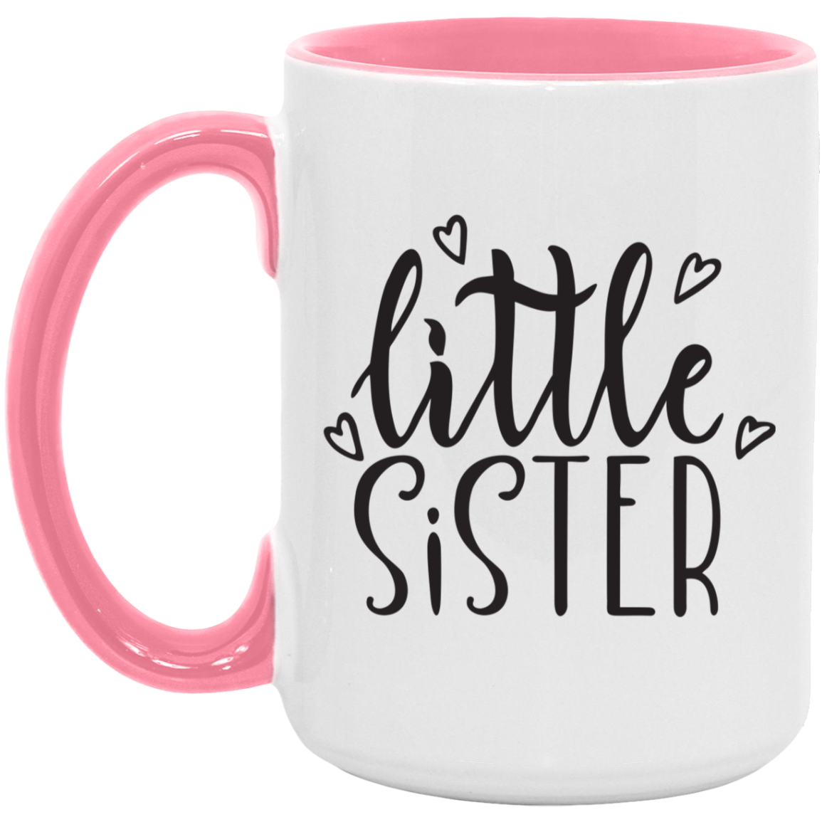 Little Sister Heart Mug from Sister or Brother