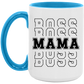 Gift For Mom | Boss Mama Accent Colored Mug 15 oz.