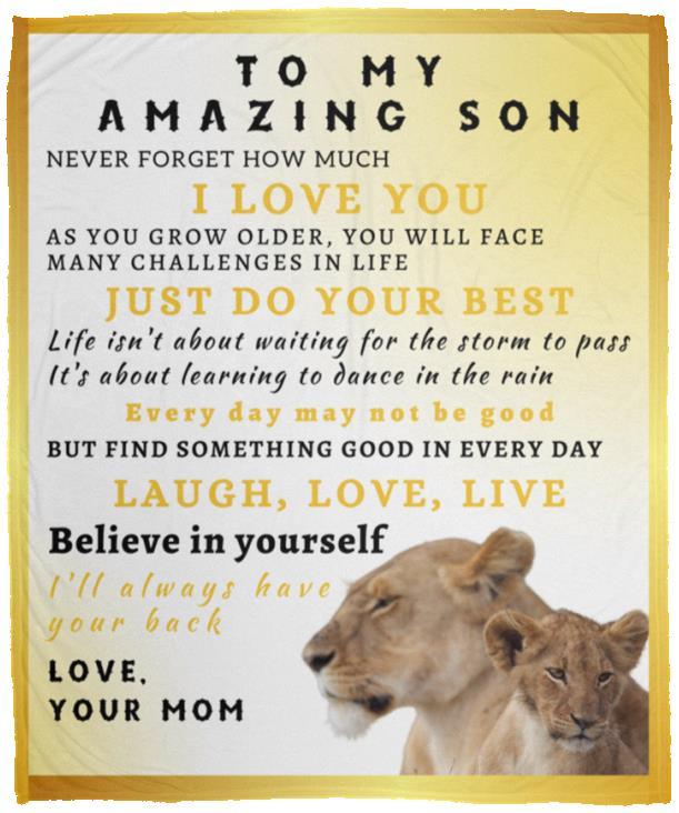 Lioness & Cub Blanket for son