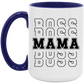 Gift For Mom | Boss Mama Accent Colored Mug 15 oz.