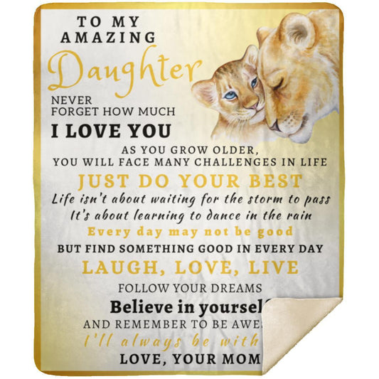 Lioness & Cub Blanket To Daughter
