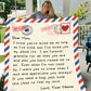 Gift For Mom | Loved You My Whole Life Personalized Mom Letter Throw Blanket 50x60