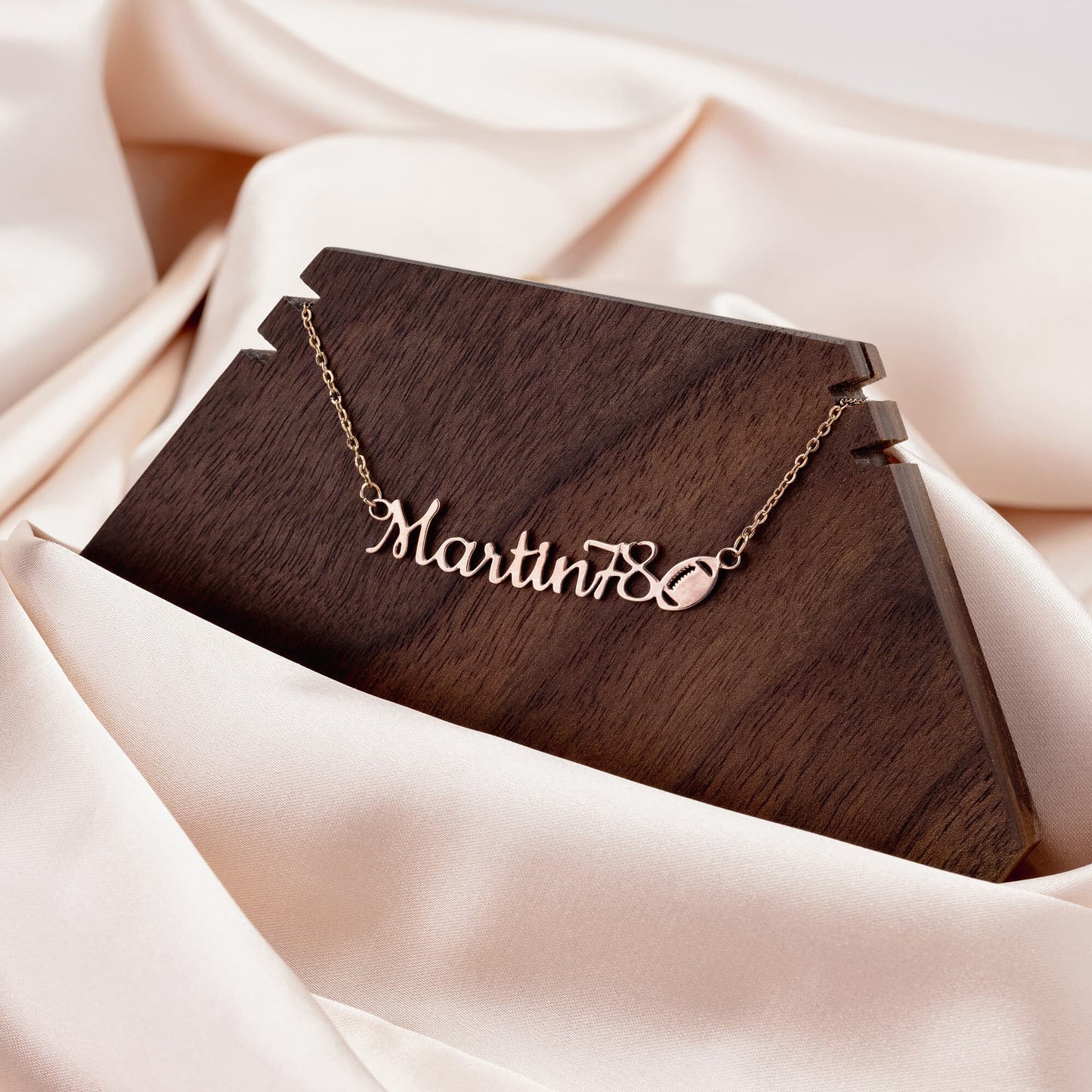 Football Custom Name Necklace