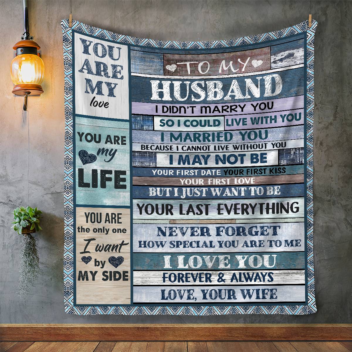 Gift For Husband | Last Everything Blanket 50x60 From Wife