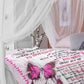 To My Daughter | Pink Butterfly Throw Blanket 50x60 | From Mom