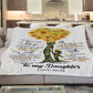 To My Daughter | Sunflower Tree Throw Blanket 50x60 | From Mom