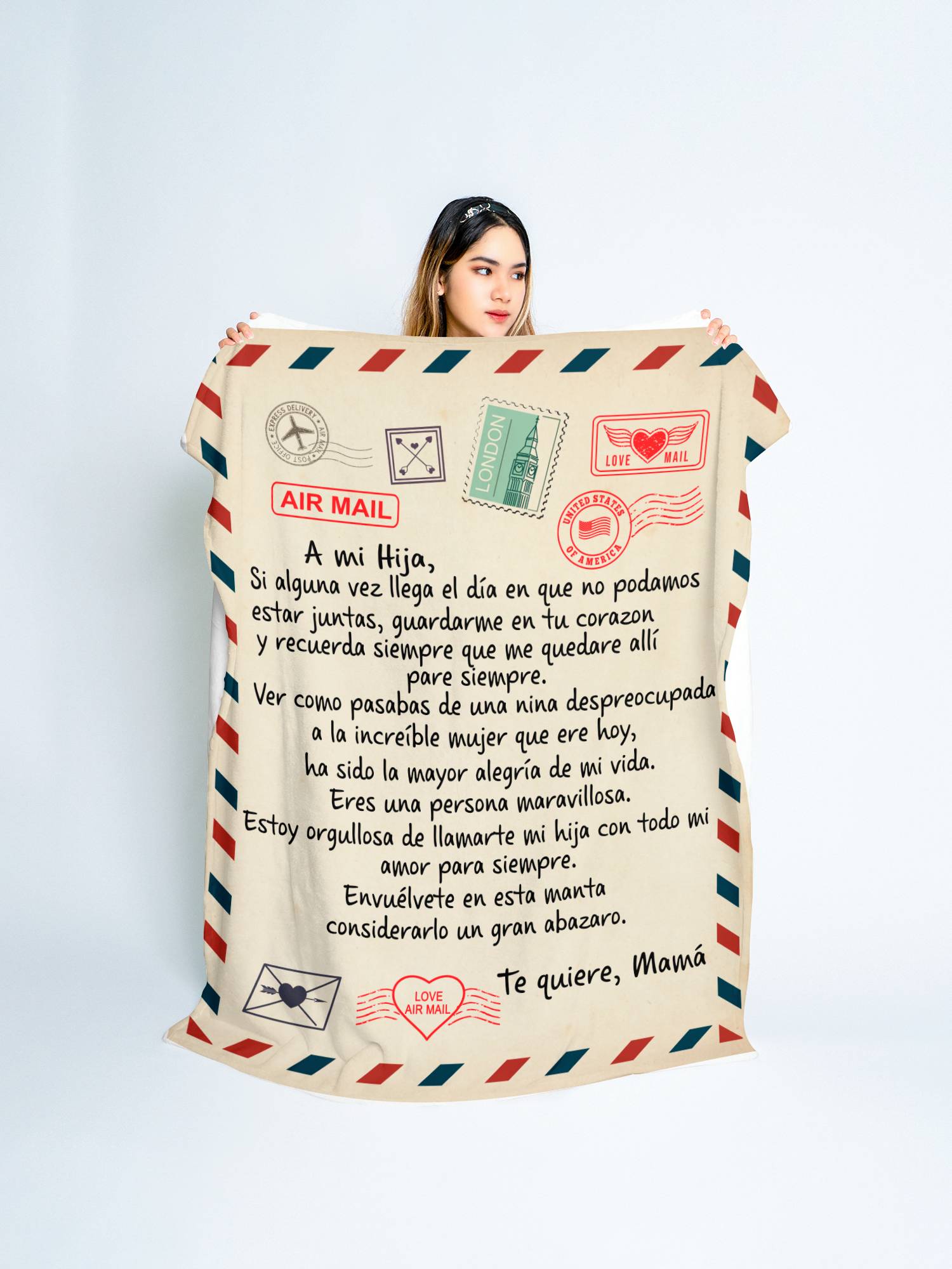 Spanish Passport Letter Blanket to Hija