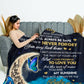 To My Daughter | To The Moon Throw Blanket 50x60  | From Mom