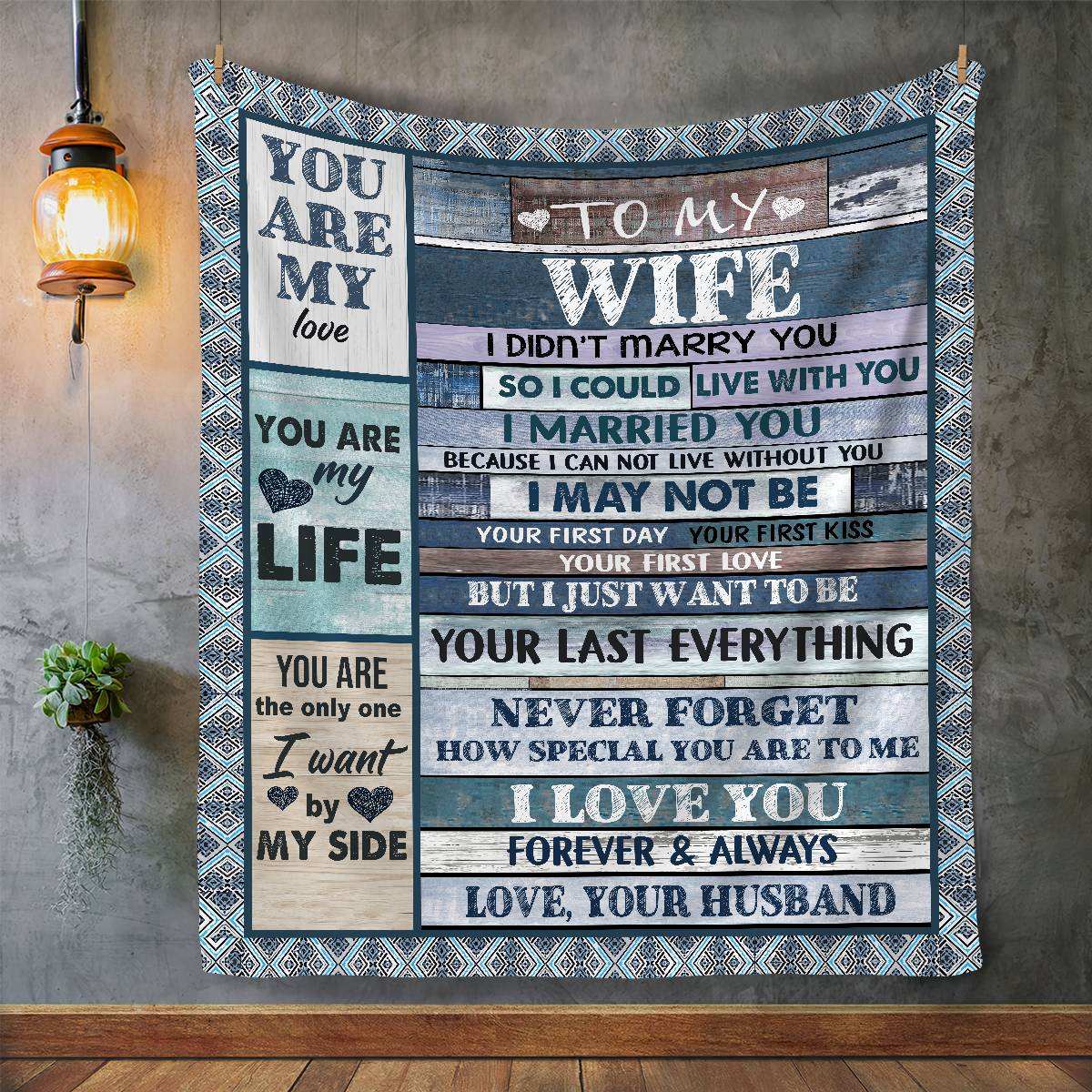 Gift For Wife | Last Everything Throw Blanket 50x60 From Husband