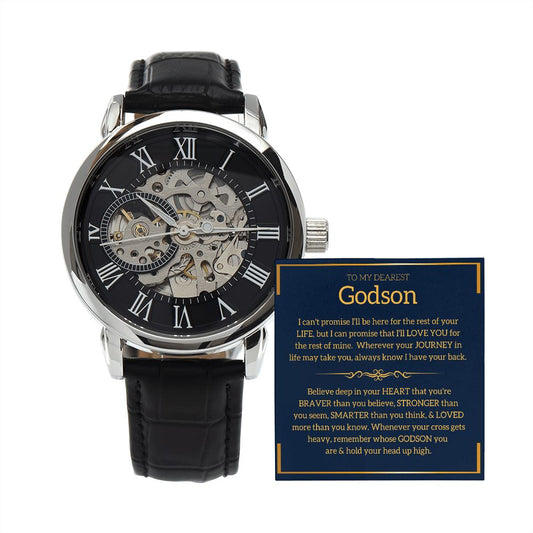 Braver Stronger Smarter Loved Openwork Watch