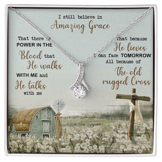 Gift For Her | Alluring Beauty Necklace - Amazing Grace | Faith Gift | Pastor Wife Gift