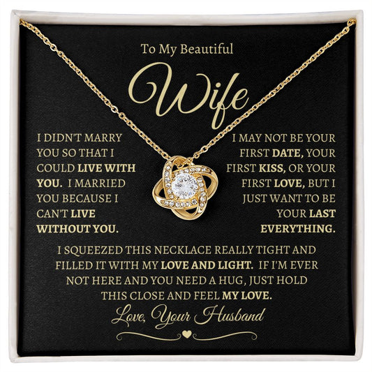 Love Knot Necklace for Wife From Husband