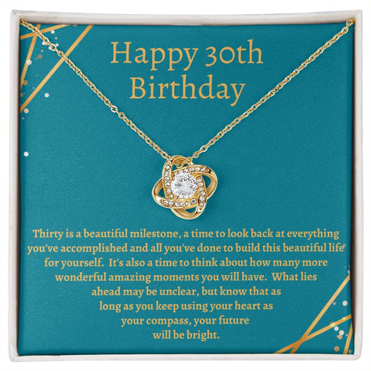 Love Knot Necklace With Message Card