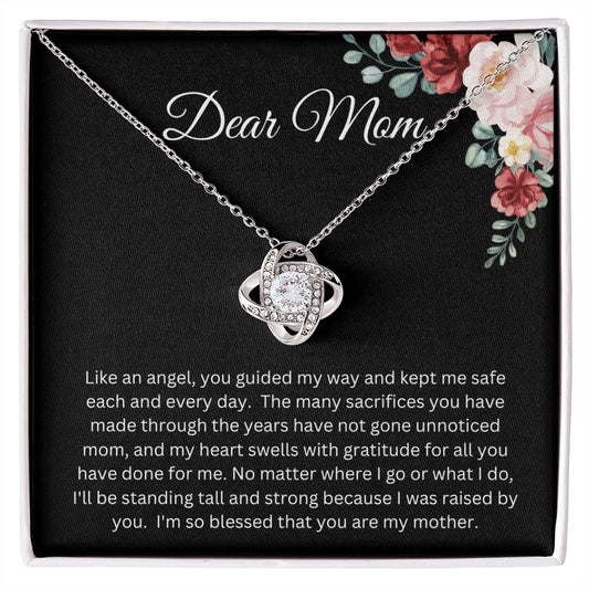 Gift For Mom | Like An Angel Love Knot Necklace