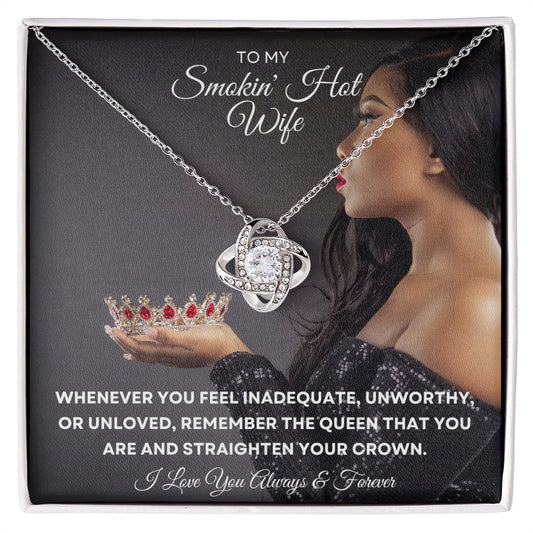 Love Knot Necklace - Crown