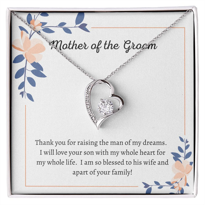 Gift For Mother Of The Groom Forever Love Necklace Man Of My Dreams
